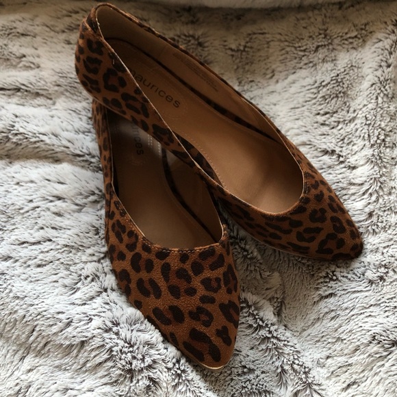 Maurices Shoes - Leopard Print Flats Pointed Toe